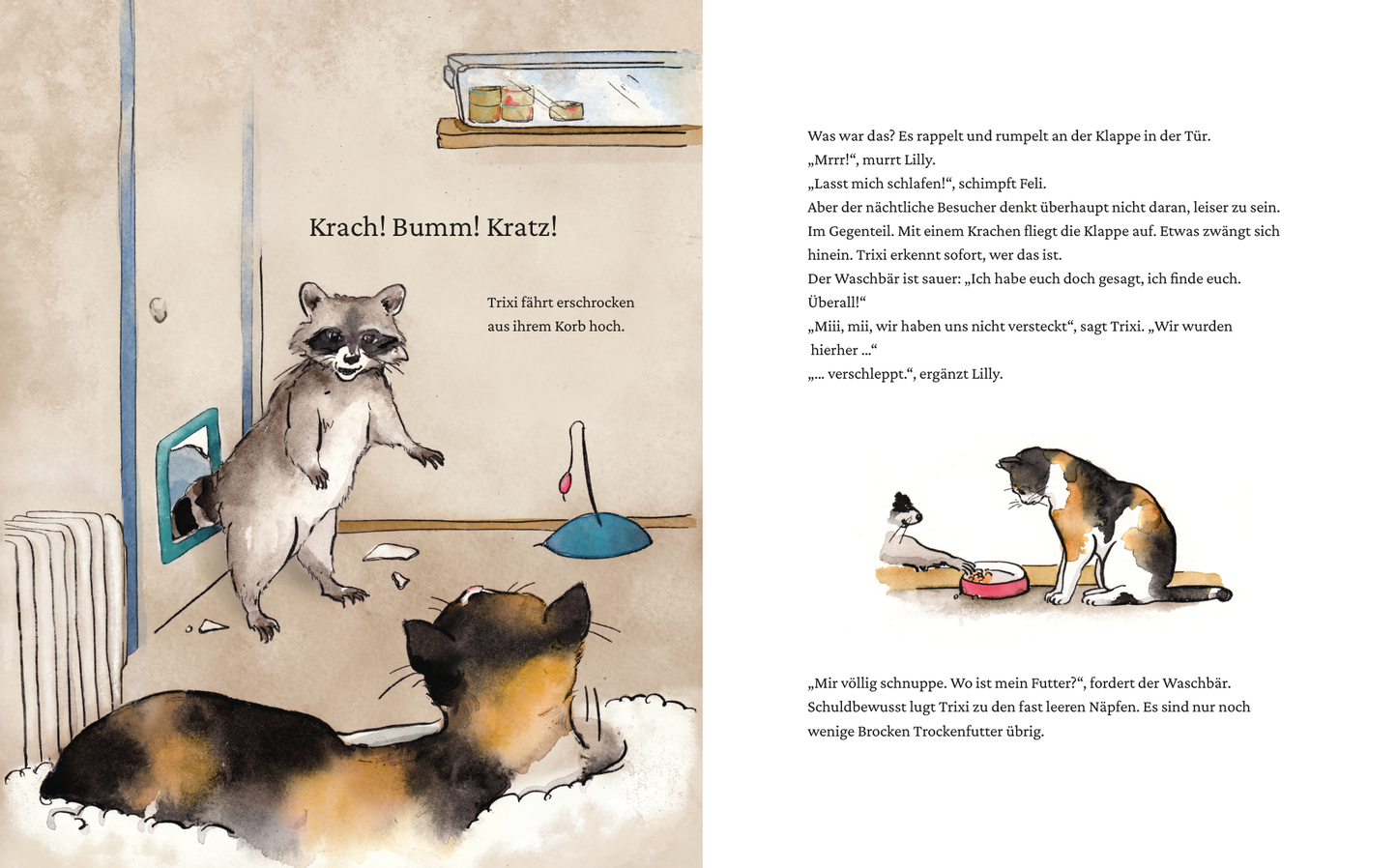 Trixi, Lilly und der Waschbär- Michaela Hanauer
